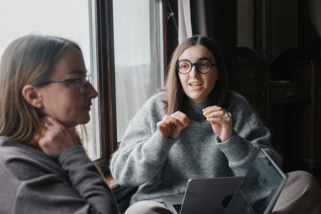 Friend trying to support friend feeling overwhelmed 